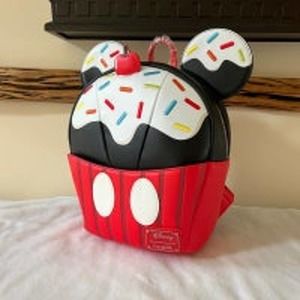 Loungefly Mickey Mouse Ears Sprinkle Cupcake Mini Backpack